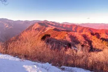 A view of the neighboring peaks