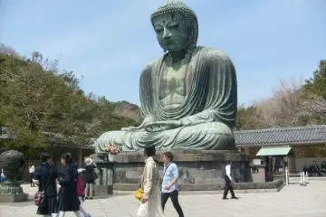 The Daibutsu (Great Buddha), near Hase station on the Enoden line