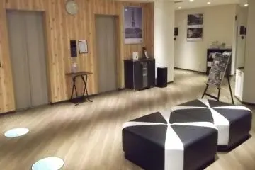 The reception area
