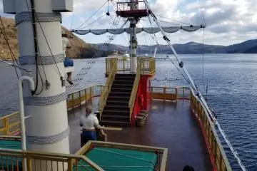 Ahoy! Pirate ship going to Moto-Hakoneko and Hakone-Machiko
