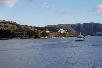 View of Lake Ashi from the ship