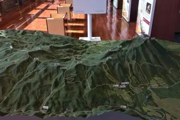 A 3D map of the surrounding area