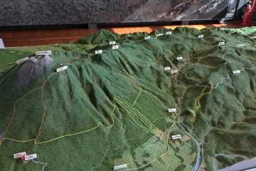 The Hachimantai side of the 3D map