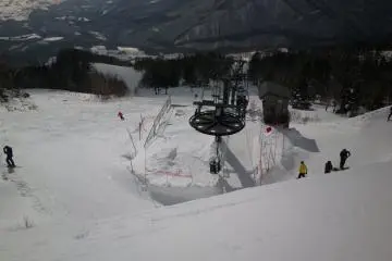 The top lift of Amihari ski area 