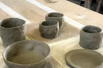 Ta-da! Our finished product! Now to dry and then on to the kiln