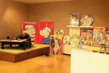 Visit on weekends to see a kite artist at work