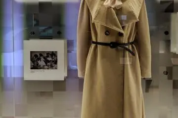 'Miss Shiseido' uniform displayed at Shiseido Global Innovation Center's museum