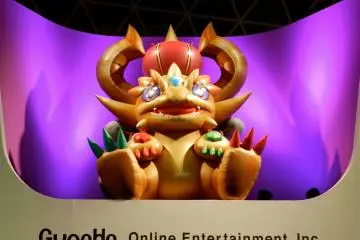 <p>GungHo's Puzzles and Dragons had a big presence.</p>