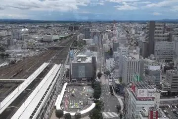 A view of the station from above