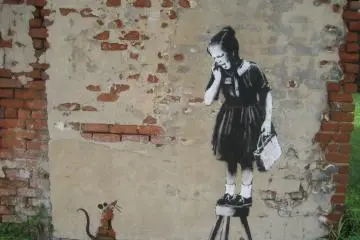 An example of Banksy's work