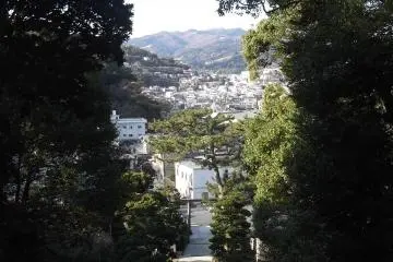 From the top of the steps at Kibune Shrine