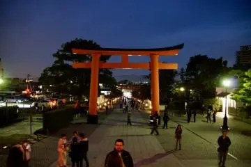 A large torii to be found in Kyoto 