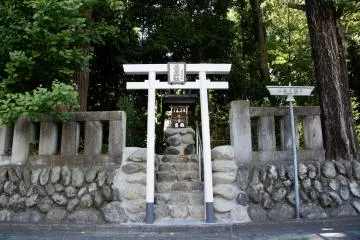 A tiny shrine torii at Chichibu shrine in central Saitama