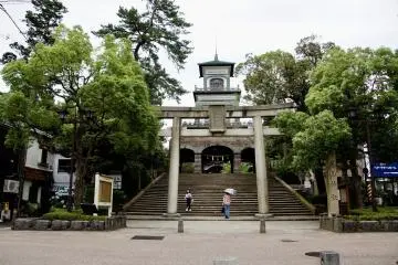 Torii at a shrine entrance in Kanazawa 