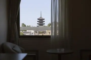 Great views of the temple gardens from Sunroute Hotel Nara