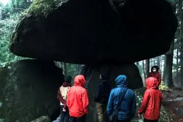 Go by bicycle to more mysterious rocks in the forest, but try to avoid rainy days..
