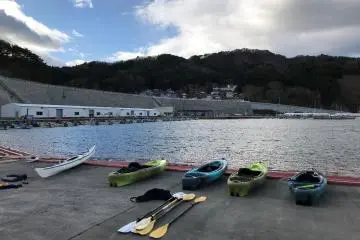 Kayaking is one of the active holiday options in the Kamaishi area. 