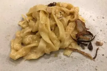 The main plate of the pasta course