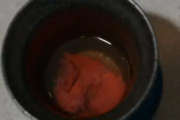 Plum wine and sake cocktail