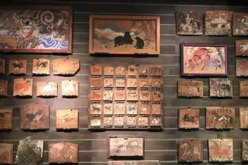 Ema votive plates showing horses