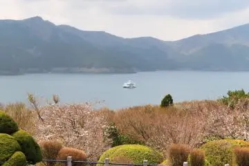 View of Lake Ashi from Observation platform