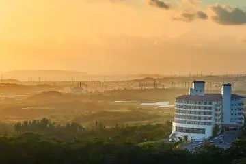 Sunset over the ANSA Okinawa Resort