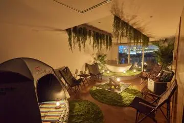 Evening view of the room