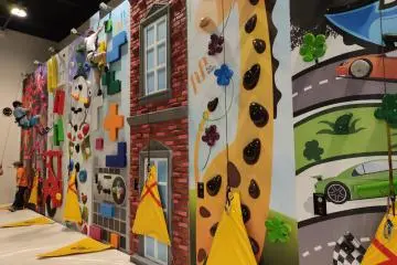 Fun climbing wall for the kids