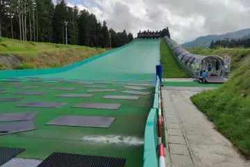 The outdoor tubing park