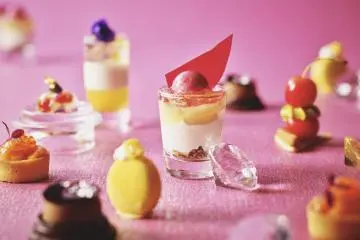 Bright, jewel tones are the inspiration for this afternoon tea