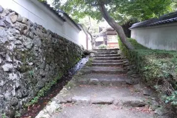 The ancient steps of the temple of flowers (Photo: Yuko Kobayashi)