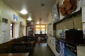 At the back of the restaurant you can sit on the floor near the big windows.