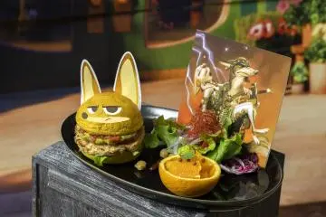 Zootopia themed burger