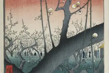 Hiroshige's Plum Park in Kameido (1857)