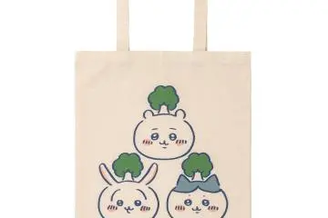 The merchandise includes t-shirts, tote bags, badges, and more.