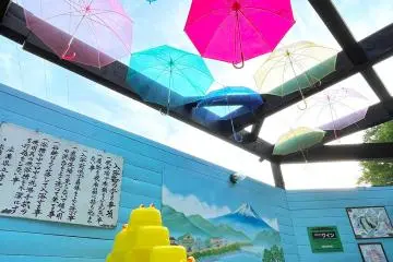The colorful umbrella sky (Photo: PR Times)