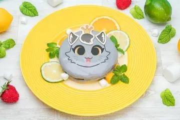 Tegonyan's black sesame pancake