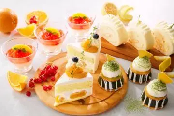 The afternoon tea for June focuses on local ingredients in the sweets on offer (Photo: <a href="https://prtimes.jp/main/html/rd/p/000000731.000011305.html" target="_blank" rel="noreferrer noopener nofollow">PR Times</a>)