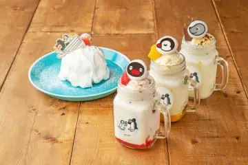 Ice cream floats and Pingu snowy mountain pancakes