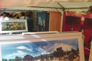 Paintings depicting the beautiful Vietnamese scenery