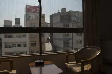 The view over the river and the neon lights of Osaka at night is really something