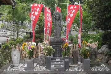 In the graveyard