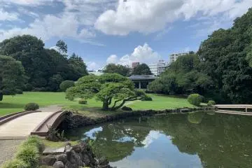 Shinjuku Gyoen pond