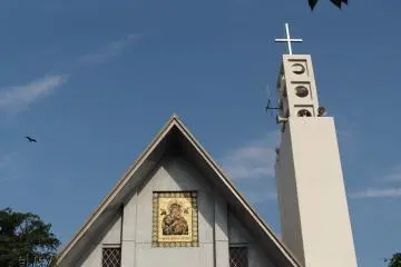 Along the main road, not far from the shrine is a Catholic church. It is a testament to the quiet co-existence of religious beliefs even in the heart of an ancient city