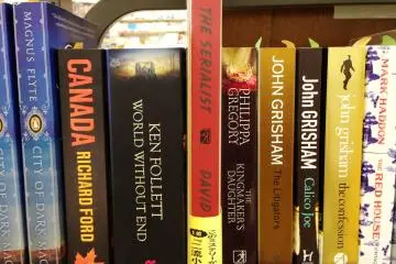 Ogaki Book and Stationery Store has one of the biggest range of English Novels in Kyoto including John Grisham and Mark Haddon