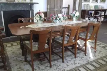 The elegant dining room