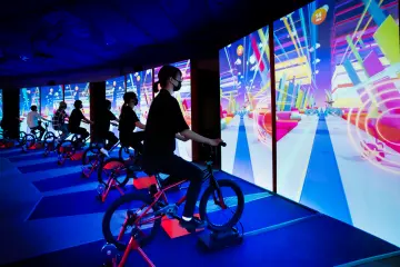 Cycle to discover Pokémon along Colors Road