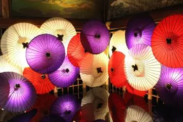 A light exhibit at the Wano Akari exhibition
