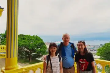 Miwa, Rey and Emi at Old Public Hall