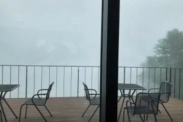 View from Hakodate Nanae Peak Cafe